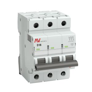 Выключатель автоматический AV-6 3P 16A (D) 6kA AVERES