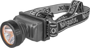 Фонарь светодиодный NPT-H10-ACCU 2Вт LED аккумуляторный налобный пластик