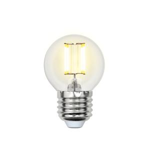 Лампа светодиодная. Форма ''шар'', прозрачная. Air. (4000K). LED-G45-6W/NW/E27/CL GLA01TR
