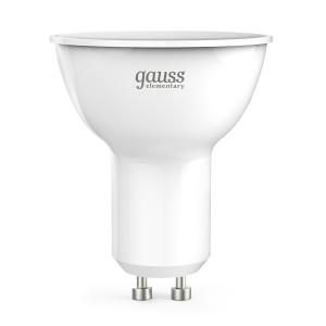 Лампа светодиодная LED 5.5 Вт 450 лм 4100К софит MR16 нейтральный GU10 AC 220В Elementary Gauss
