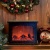 Фонарь светодиодный Камин на батарейках 3АА (не в/к) ULD-L2821-005/DNB/RED BROWN FIREPLACE 28х21см 5 светодиодов Эффект пламени Корпус коричневый