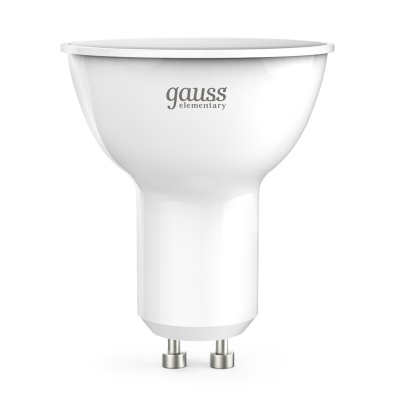 Лампа светодиодная LED 9 Вт 660 лм 4100К софит MR16 нейтральный GU10 AC 220В Elementary Gauss