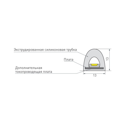Лента герметичная RTW-PWT-A180-13мм 24V Day4000 (14.4 W/m, IP68, 2835, 5м) (14.4 Вт/м, IP68)