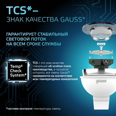 Лампа светодиодная LED 7 Вт 630 лм 4100К софит MR16 нейтральный GU5.3 AC 220В Black Gauss