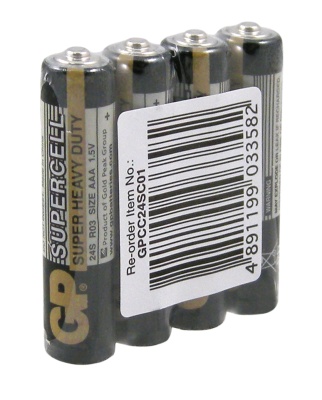 Батарейка солевая Super & Greencell & PowerPlus -4 шт. в пленке