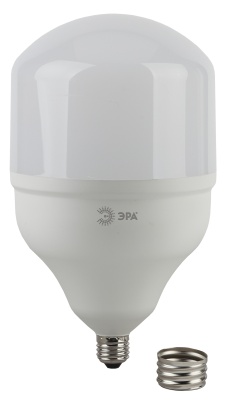 Лампа светодиодная LED 65 Вт 5200Лм 6500К T160 холодный E27/E40 (переходник) 170-265В LED POWER T160-65W-6500-E27/E40
