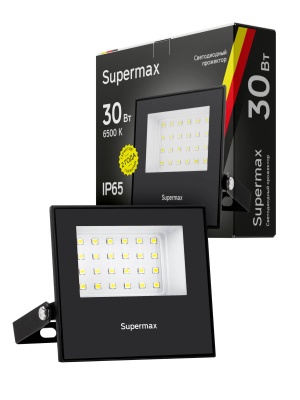 Прожектор светодиодный Supermax 30Вт 3000 Лм IP65 6500К