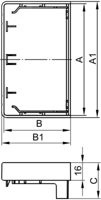 Заглушка для кабель-канала 80x60 торцевая LАN In-liner