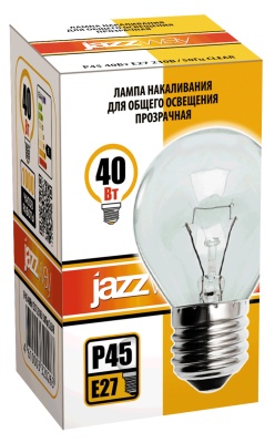 Лампа накаливания P45 240V 40 Вт E27 clear