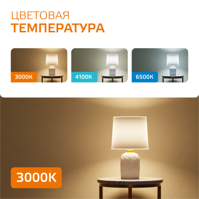 Лампа светодиодная LED 35 Вт 2670 лм 3000К А67 груша теплый E27 AC 220В Elementary Gauss