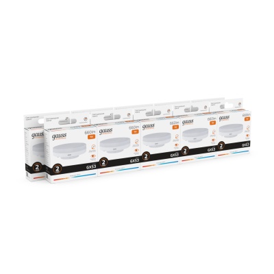Лампа светодиодная LED 9 Вт 660 лм 3000К таблетка теплый GX53 AC 220В Elementary Gauss