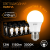 Лампа светодиодная LED 12 Вт 1150 лм 3000К А60 груша теплый E27 AC 220В Black Gauss