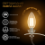 Лампа светодиодная филаментная LED 11 Вт 810 лм 2700К свеча теплый E14 AC 220В прозрачная колба Black Filament Gauss