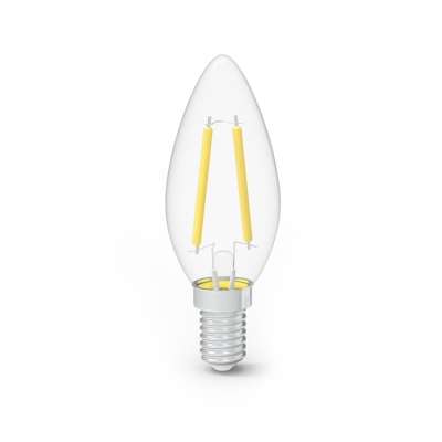 Лампа светодиодная филаментная LED 7 Вт 580 лм 4100К свеча нейтральный E14 AC 220В (промоупаковка 3 лампы) Black Filament