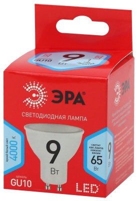 Лампа светодиодная LED 9 Вт 720Лм 4000К софит нейтральный GU10 220-240В LED MR16-9W-840-GU10 Red Line