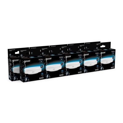 Лампа светодиодная LED 8 Вт 760 лм 6500К таблетка холодный GX53 AC 220В Black Gauss