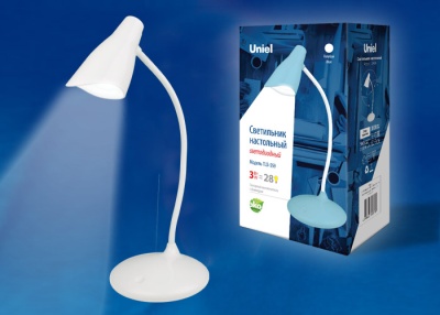 Светильник настольный TLD-559 Ivory/LED/280Лм/5000K/Diммer 3W. Сенсорный выключатель. белый