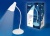 Светильник настольный TLD-559 Ivory/LED/280Лм/5000K/Diммer 3W. Сенсорный выключатель. белый