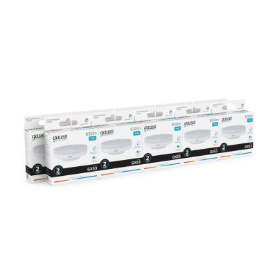 Лампа светодиодная LED 11 Вт 830 лм 4100К таблетка нейтральный GX53 AC 220В Elementary Gauss