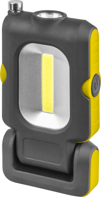 Фонарь светодиодный NPT-W07-ACCU 1Вт LED+3Вт COB LED аккумуляторный пластик