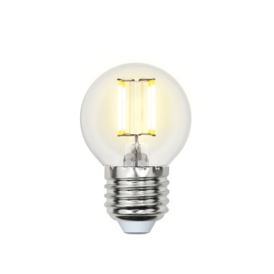 Лампа светодиодная. Форма ''шар'', прозрачная. Air. (4000K). LED-G45-6W/NW/E27/CL GLA01TR